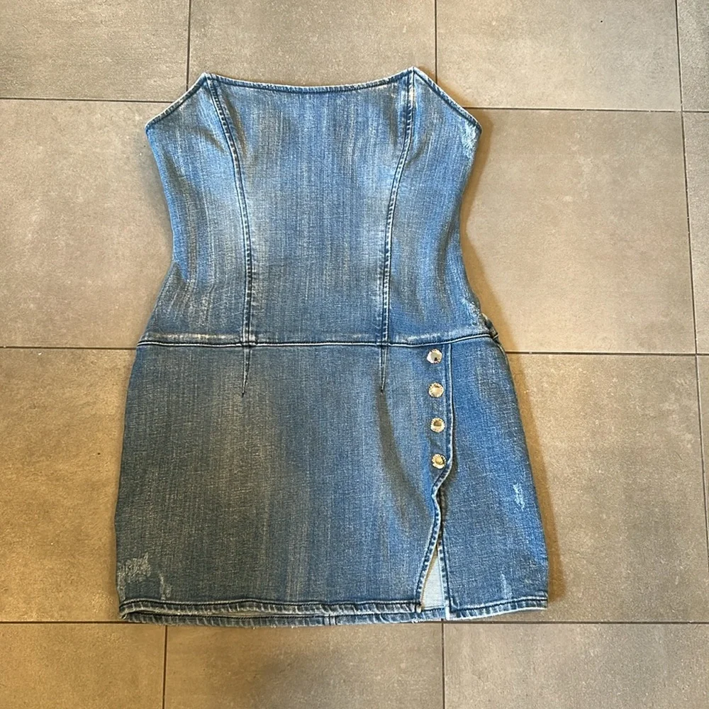 Retrofete Andy Denim Dress - Picture 8 of 16